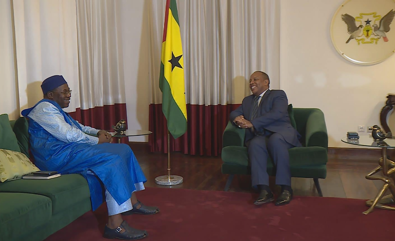 Le premier ministre santoméen a reçu Nouhoum Sangaré